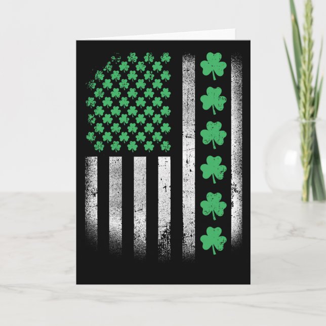 American Design St. Patrick Day Irish  Card (Front)