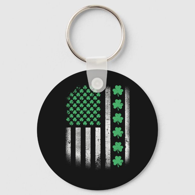 American Design St. Patrick Day Irish  Key Ring (Front)