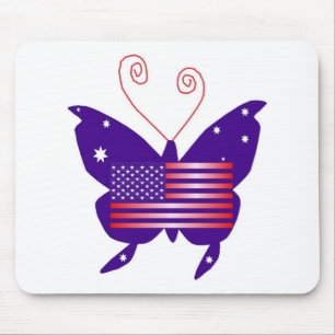 American Diva Butterfly Mouse Pad