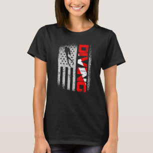 American Diver Down Flag Us Flag Dive 1 T-Shirt