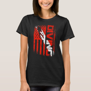 American Diver Down Flag Us Flag Dive 2 T-Shirt