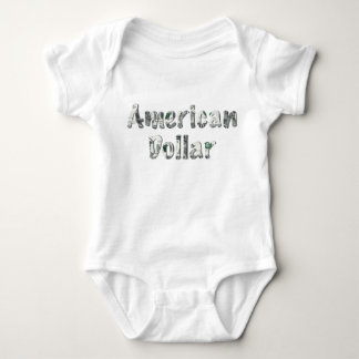 American Dollar Money Typography – Cute Baby Bodysuit
