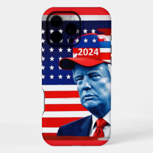 American Donald Trump 2024 Flag iPhone 16 Pro Max Case