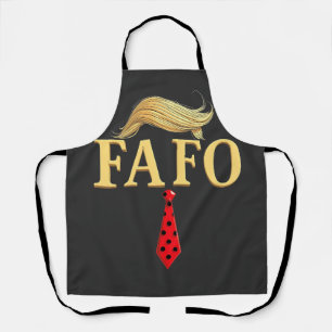 American Donald Trump FAFO USA Flag Patriotic Apron