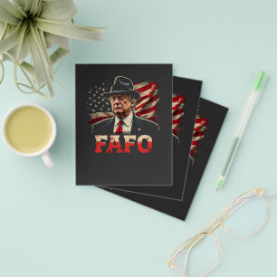American Donald Trump FAFO USA Flag Patriotic Flyer
