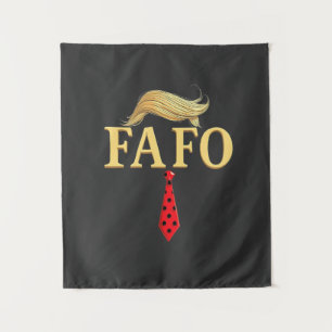 American Donald Trump FAFO USA Flag Patriotic Tapestry