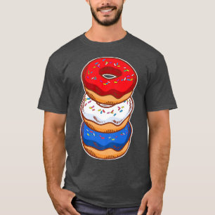 American Doughnut Lover Baking Pastry 4th of July  T-Shirt