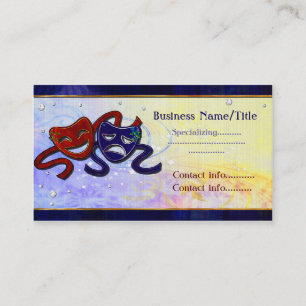 American Drama Comedy & Tragedy Business Card