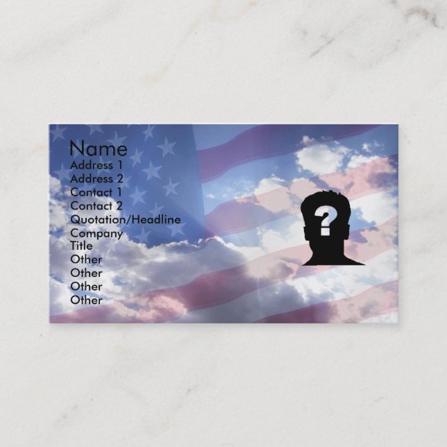 American Dream Business Card (Front)