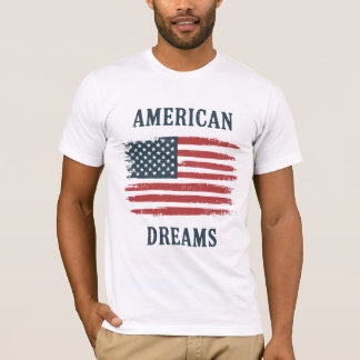 "American Dreams Flag T-Shirt" T-Shirt