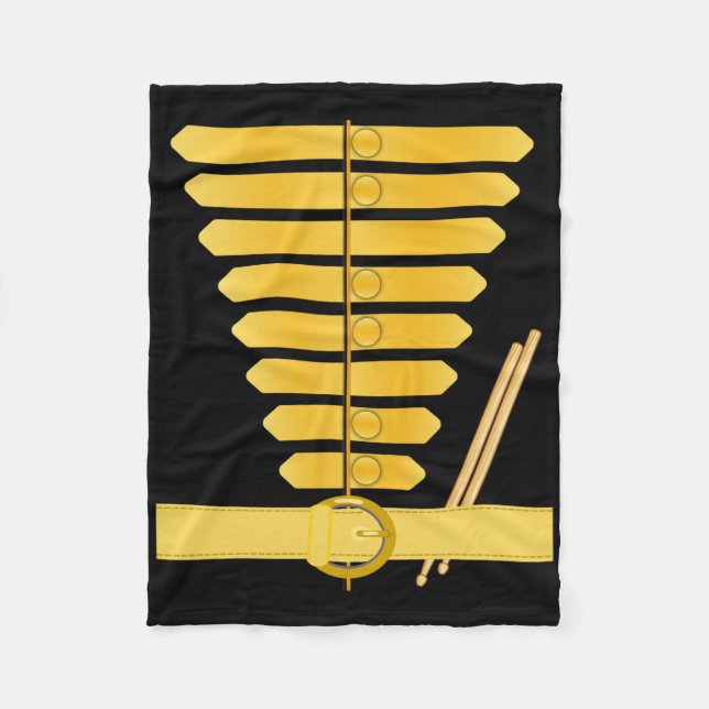 American Drum Major Costume Marching Band Uniform  Fleece Blanket (Front)