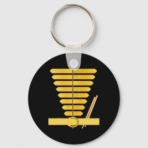 American Drum Major Costume Marching Band Uniform Key Ring