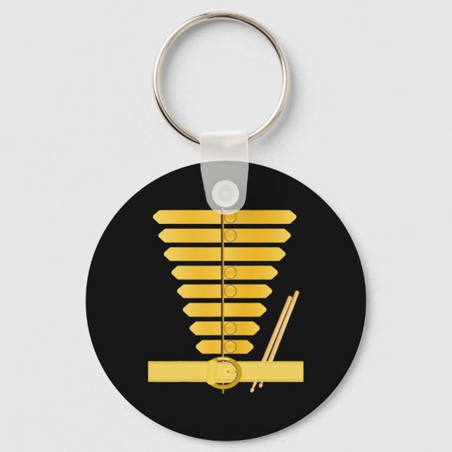 American Drum Major Costume Marching Band Uniform  Key Ring (Front)