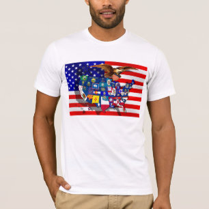 American Eagle American Flag Bald Eagle T-Shirt