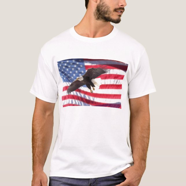 American Eagle and Flag T-Shirt (Front)