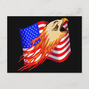 American Eagle Biker T shirts Gifts Postcard