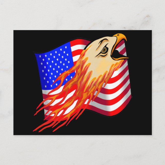 American Eagle Biker T shirts Gifts Postcard (Front)