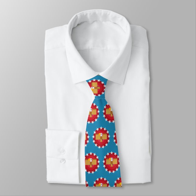 American Eagle (Blue) - Tie (Tied)