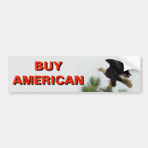 American Eagle Buy American Bumper Sticker