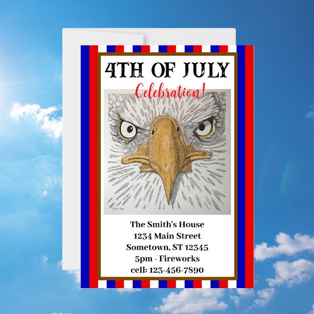 American Eagle Customisable Patriotic Invitation (Creator Uploaded)