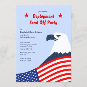 American Eagle Deployment Party Invitation