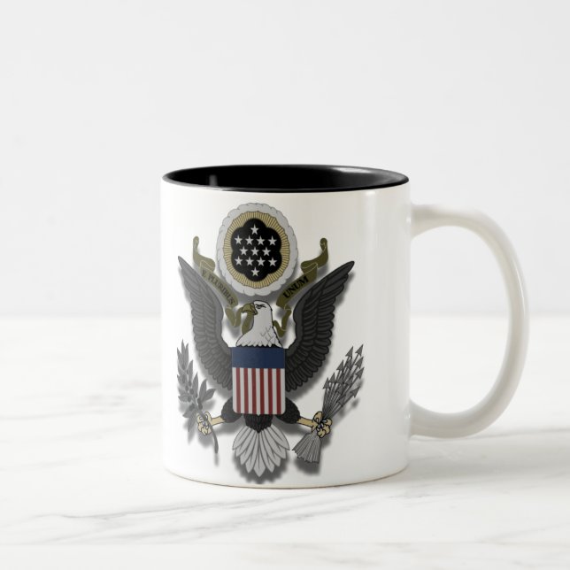 American Eagle E Pluribus Unum Two-Tone Coffee Mug (Right)