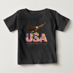American eagle flag baby T-Shirt