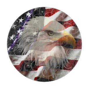 American Eagle Flag Cutting Board