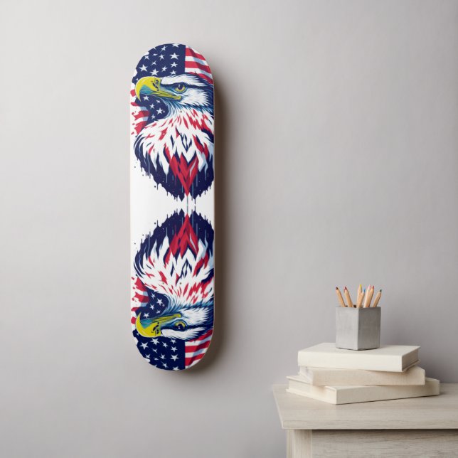 American Eagle Flag Skateboard (Wall Art)
