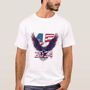 American Eagle Flag Trump Vance Election 2024 T-Shirt