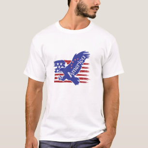 American Eagle Freedom T‑Shirt – Bold Patriotic Fl T-Shirt
