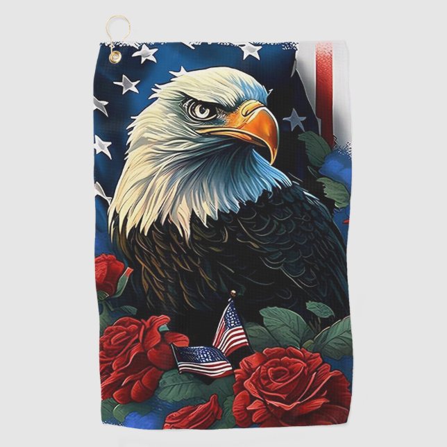 American Eagle Golf Towel (Front)