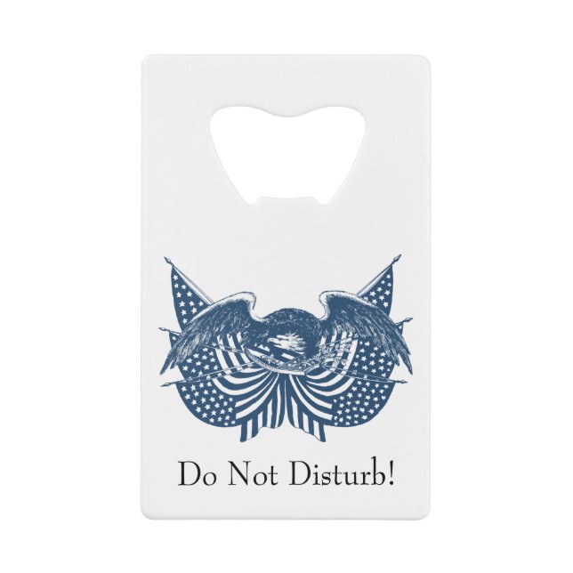 American Eagle Guarding USA Patriotic Flag Banner (Front)