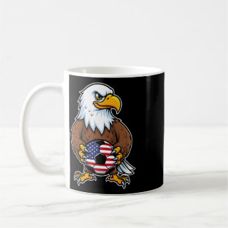 American Eagle Holding Soccer Ll Player _1  Coffee Mug