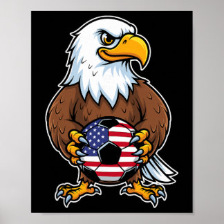 American Eagle Holding Soccer Ll Player _1  Poster