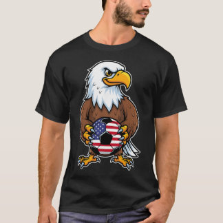 American Eagle Holding Soccer Ll Player _1  T-Shirt