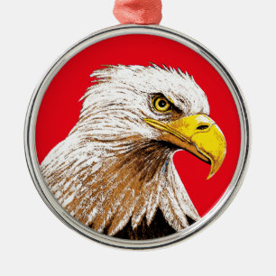 American Eagle Metal Ornament