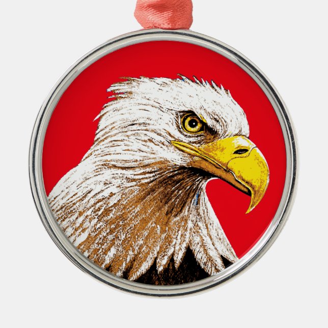 American Eagle Metal Ornament (Front)