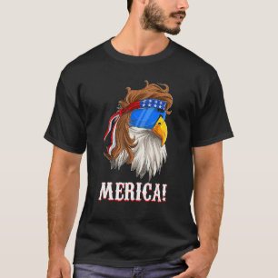 American Eagle Mullet Merica Fourth Of July Usa F T-Shirt