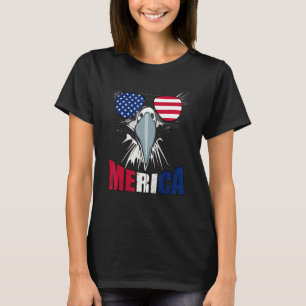 American Eagle Mullet Merica Fourth Of July Usa F T-Shirt
