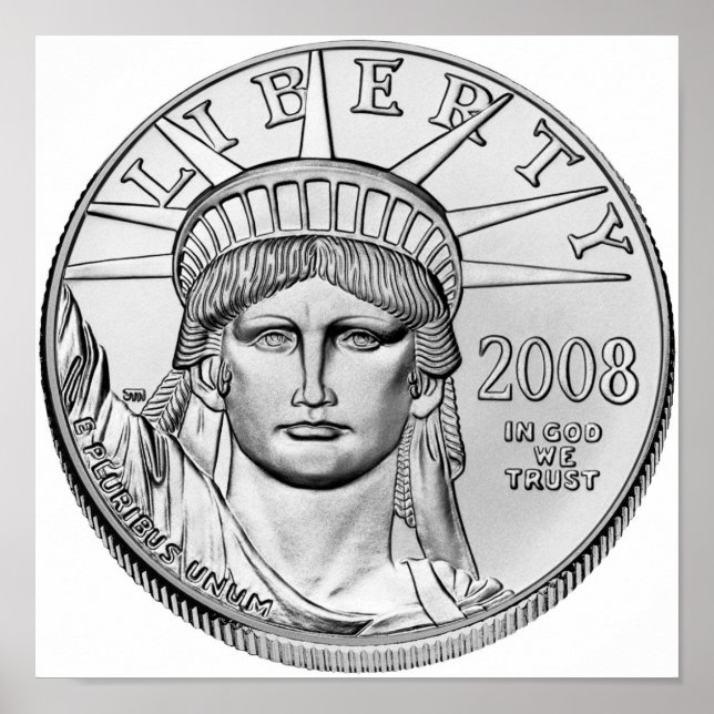 American Eagle Platinum Reverse Proof Coins Poster (Front)