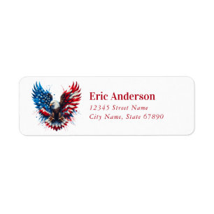 American Eagle Return Address Labels
