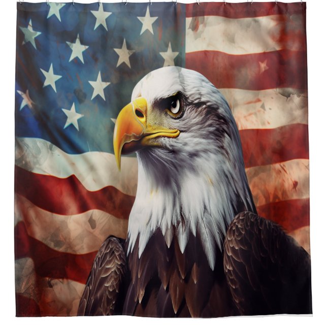 American Eagle Shower Curtain (Front)