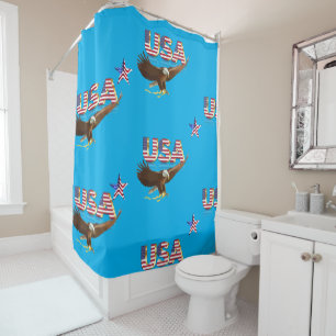 American eagle shower curtain