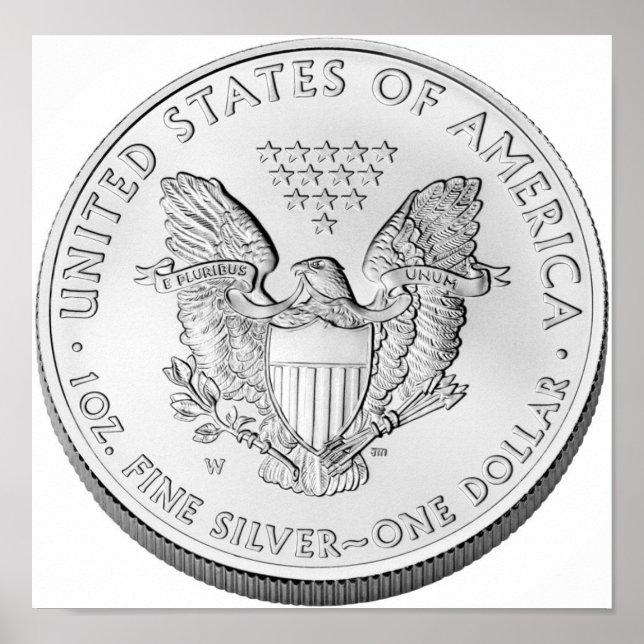 American Eagle Silver Uncirculated Coin Poster (Front)