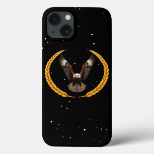 American Eagle Soaring Patriotic Wreath iPhone 13 Case