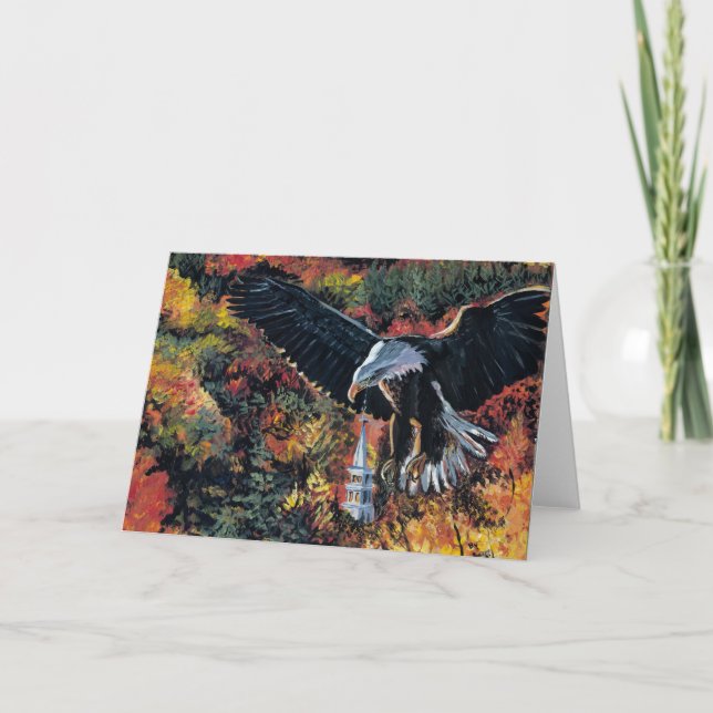 American Eagle Soars Over Church Card (Front)