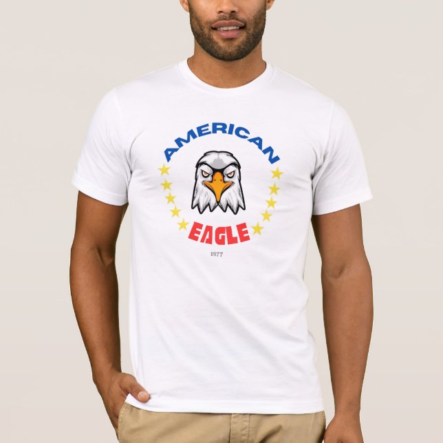 "American Eagle" T-Shirt - Bold Design with Strong (Front)