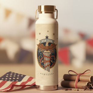 American Eagle USA 250 Art Nouveau Motif ID1304 Water Bottle