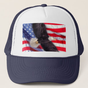 American Eagle with American Flag Cap